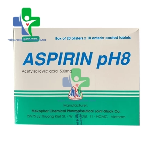 Aspirin pH8 - 500mg Mekophar - Thuốc giảm đau cơ, khớp hiệu quả