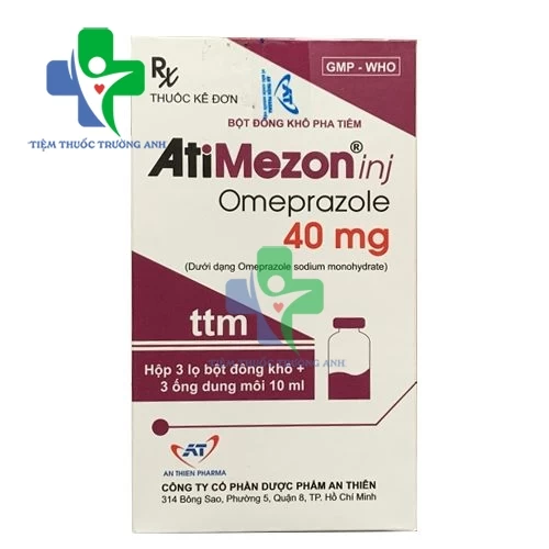 Atimezon Inj 40mg An Thiên Pharma - Thuốc điều trị loét dạ dày, tá tràng