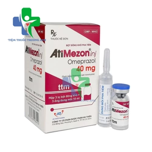 Atimezon Inj 40mg An Thiên Pharma - Thuốc điều trị loét dạ dày, tá tràng