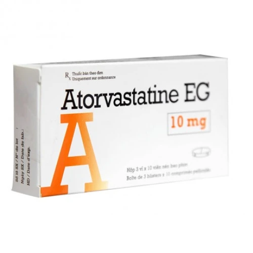 Atorvastatine EG 10mg - Thuốc điều trị mỡ máu cao hiệu quả