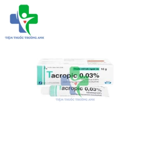 Tacropic 0,03% 10g Davipharm - Thuối điều trị viêm da dị ứng