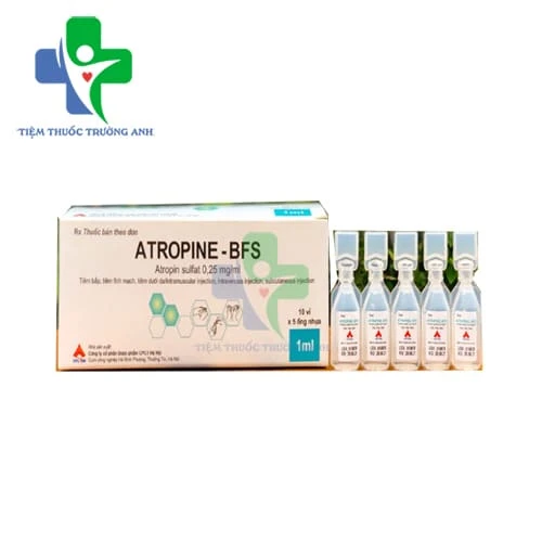 Atropine-BFS 0,25mg/ml CPC1HN - Thuốc ức chế tác dụng của hệ thần kinh phó giao cảm