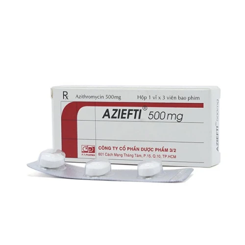 Aziefti 500Mg Hộp 1 Vỉ x 3 Viên 