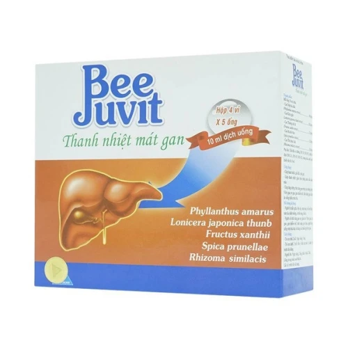 Dung Dịch Uống Thanh Nhiệt Mát Gan Bee Juvit 4 Vỉ X 5 Ống 10Ml