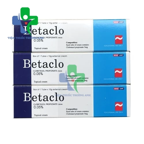 Betaclo USP 10g - Thuốc điều trị bệnh viêm da của US PHARMA USA (10 hộp)