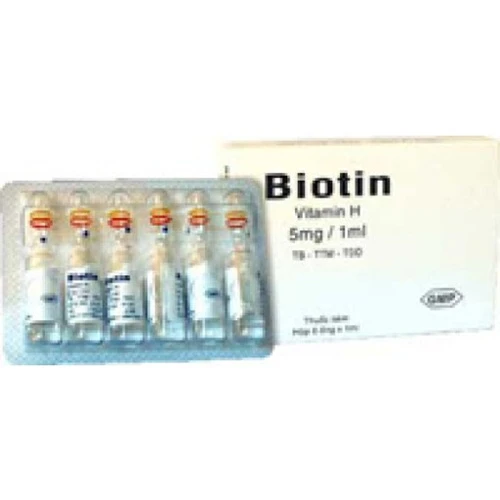 Biotin (i) 5mg - Thuốc trị viêm da, mụn trứng cá hiệu quả