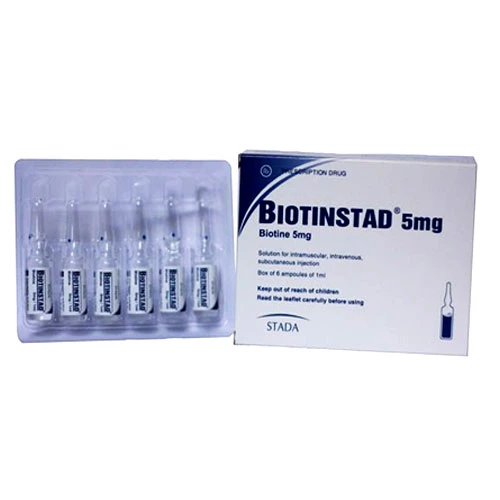 BiotinStad 5mg - Thuốc tiêm điều trị rụng tóc, viêm da hiệu quả