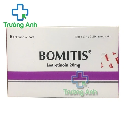 Bomitis 20mg - Thuốc điều trị mụn trứng cá nặng hiệu quả của Phil Inter Pharma