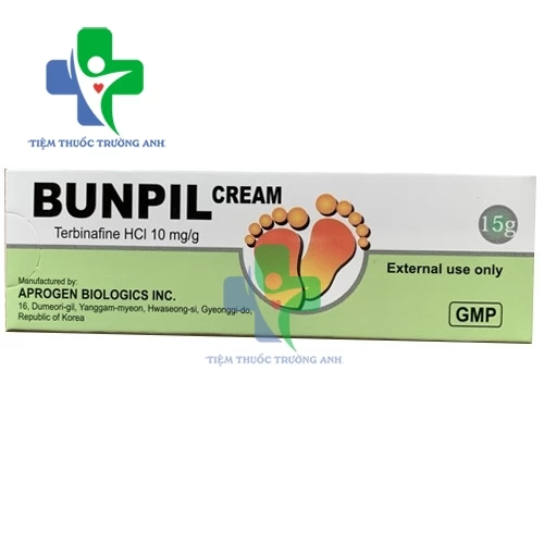 Bunpil Cream 15g - Thuốc điều trị nhiễm nấm ở da, móng của Hàn Quốc