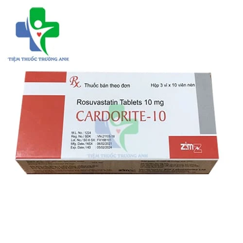 Cardorite - 10 - Thuốc điều trị tăng cholesterol máu