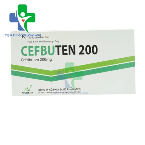 Cefbuten 200mg Amvipharm - Thuốc trị nhiễm khuẩn hiệu quả