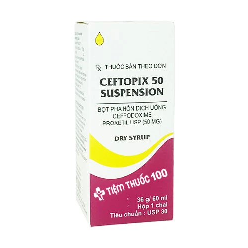 Ceftopix 50 suspension - Thuốc điều trị nhiễm khuẩn hiệu quả