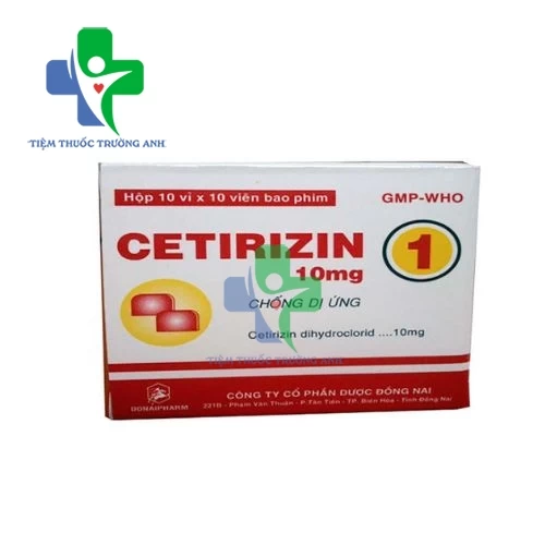 Cetirizin 10mg Hadico - Thuốc điều trị viêm mũi dị ứng hiệu quả