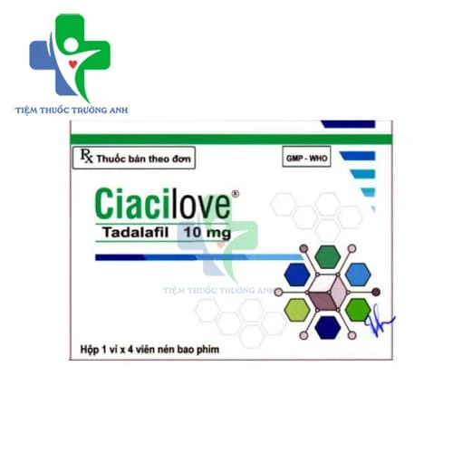 Ciacilove 10mg Phương Đông Pharma -  Điều trị rối loạn chức năng cương dương