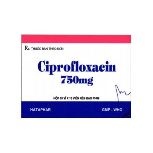 Ciprofloxacin 750mg Hataphar - Thuốc điều trị nhiễm khuẩn