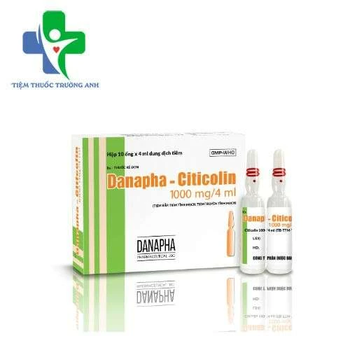 Citicolin 1000mg/4ml Danapha - Điều trị rối loạn ý thức do chấn thương đầu