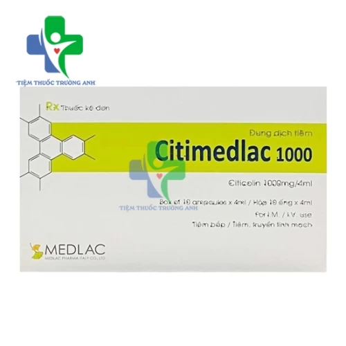 Citimedlac 1000mg/4ml - Thuốc điều trị rối loạn trí nhớ của Italia