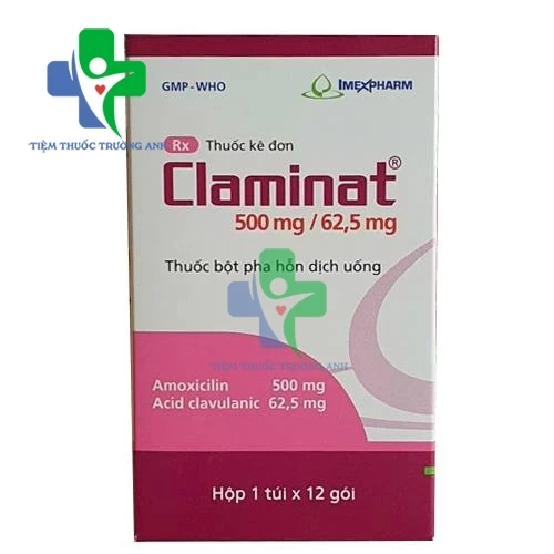 Claminat 500mg/62.5mg - Thuốc điều trị nhiễm khuẩn hiệu quả 