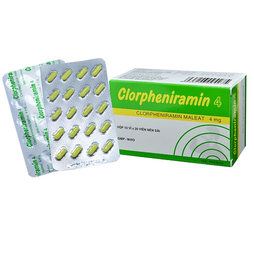 Clorpheniramin 4 Tab.4mg - Thuốc chống dị ứng hiệu quả của Việt Nam
