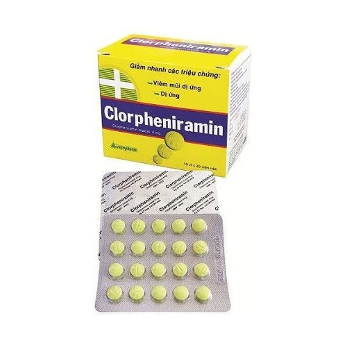 Clorpheniramin 4mg - Thuốc chống dị ứng hiệu quả của Vacopharm