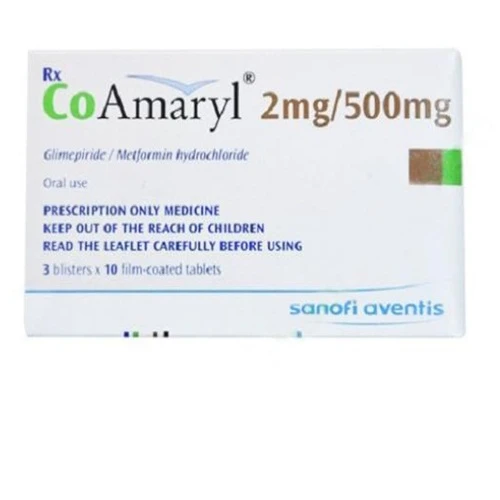 Co Amaryl 2/500 - Thuốc điều trị bệnh đái tháo đường tuýp 2 hiệu quả