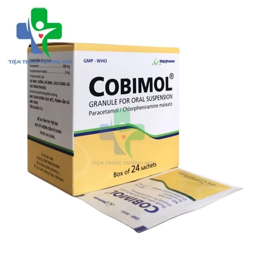 Cobimol Hộp 24 Gói Imexpharm - Thuốc điều trị cảm sốt