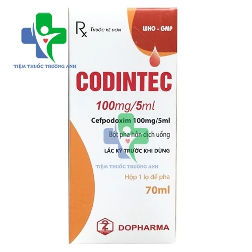 Codintec 100mg/5ml Dopharma (70ml) - Thuốc điều trị nhiễm khuẩn