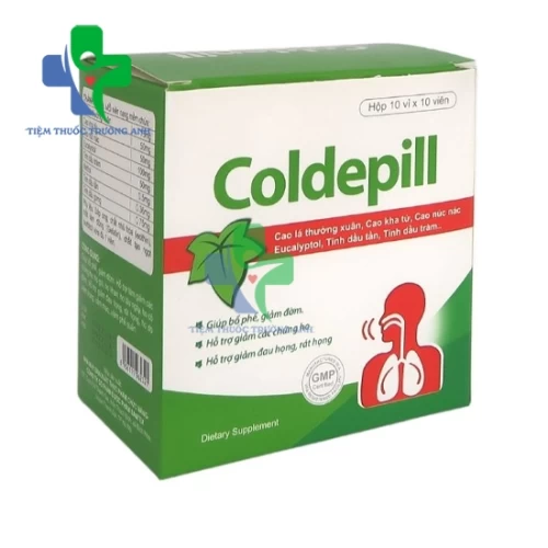 Viên ho Coldepill - Giúp giảm đau rát cổ họng, giảm ho hiệu quả