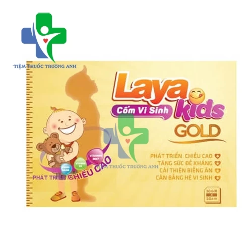 Cốm vi sinh Laya Kids Gold - Hỗ trợ tăng cường sức khỏe hệ tiêu hóa hiệu quả
