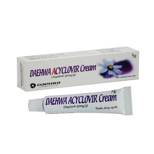Daehwa Acyclovir Cream - Kem điều trị nhiễm virus herpes simplex da hiệu quả