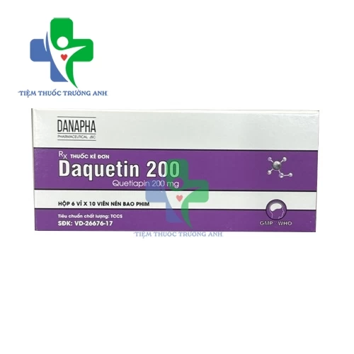 Daquetin 200 Danapha - Điều trị rối loạn lưỡng cực