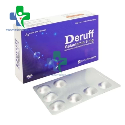Deruff 8mg Davipharm - Điều trị sa sút trí tuệ nhẹ đến trung bình
