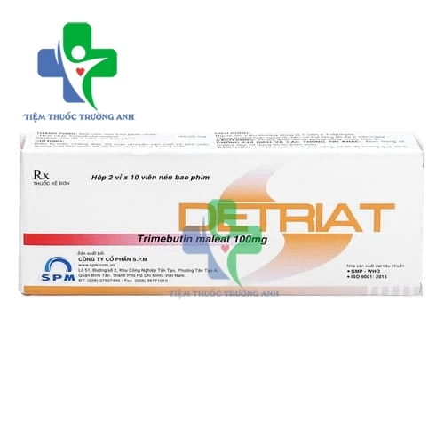 Detriat Tab.100mg - Thuốc điều trị rối loạn đường tiêu hóa của SPM