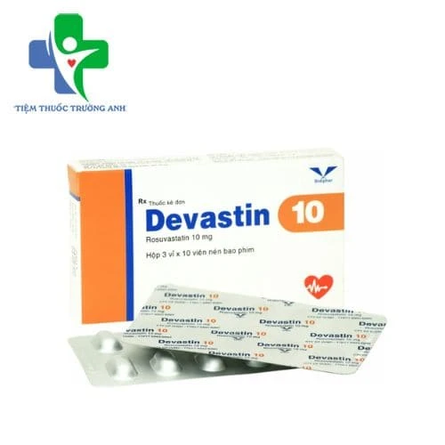 Devastin 10 Bidiphar - Điều trị tăng cholesterol máu nguyên phát