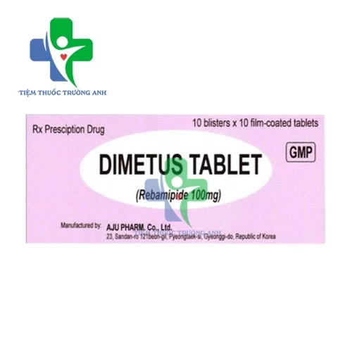 Dimetus 100mg - Thuốc điều trị loét dạ dày của Hàn Quốc