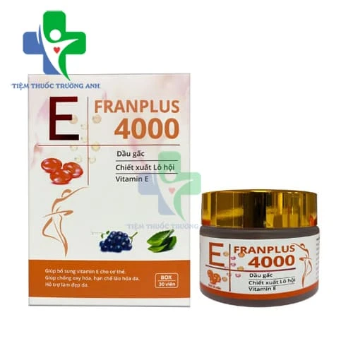 E Franplus 4000 - Viên uống bổ sung Vitamin E cho cơ thể