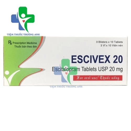 Escivex 20 Hetero - Thuốc điều trị bệnh trầm cảm hiệu quả