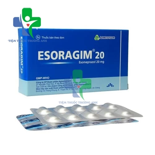Esoragim 20 Agimexpharm - Điều trị Bệnh trào ngược dạ dày-thực quản