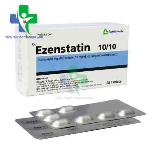 Ezenstatin 10/10 Agimexpharm - Thuốc làm giảm cholesterol máu