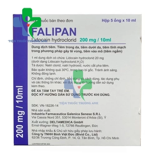 Falipan - Thuốc gây tê tại chỗ hiệu quả của Ấn Độ