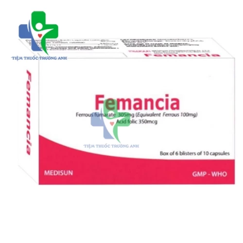 Femancia - Thuốc điều trị và dự phòng các loại thiếu máu do thiếu sắt