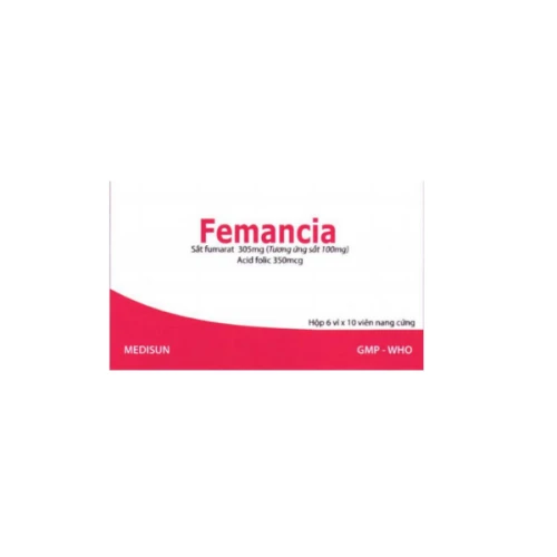 Femancia - Thuốc điều trị và dự phòng các loại thiếu máu do thiếu sắt