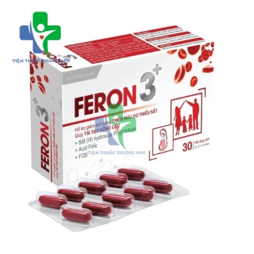 Feron 3+ - Bổ sung sắt cho cơ thể hiệu quả của Hadiphaco