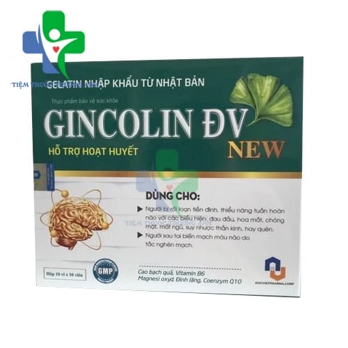 Gincolin ĐV New - Hỗ trợ cải thiện thiểu năng tuần hoàn não