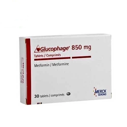 Glucophage Tab.850mg Box.30 - Thuốc điều trị bệnh đái tháo đường hiệu quả