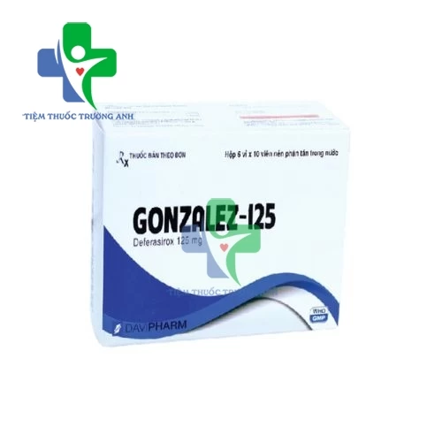 Gonzalez-125 Davipharm - Điều trị quá tải sắt mãn tính