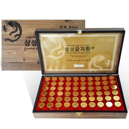 Gum Jee Hwan Samsung - An cung ngưu hoàng hoàn 60 viên hộp gỗ