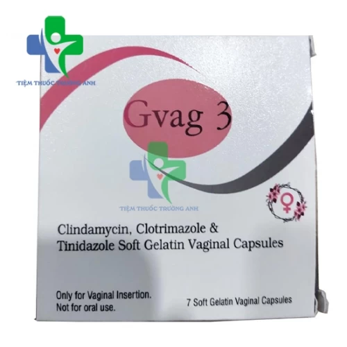 Gvag 3 - Viên đặt điều trị viêm nhiễm hiệu quả của Ấn Độ
