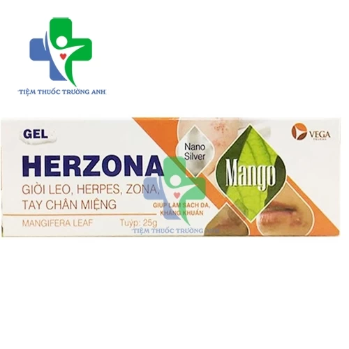 Gel Herzona 25g - Thuốc điều trị bệnh da liễu hiệu quả của Vega Pharma