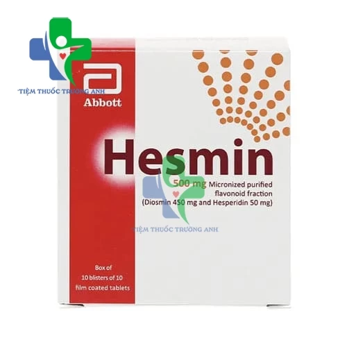 Hesmin - thuốc điều trị trĩ của Glomed Pharma